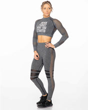 Load image into Gallery viewer, Custom Fitness Crop Top Set with Thumbhole - Lee&#39;s Treasure Chest 
