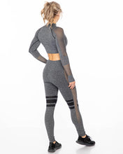 Load image into Gallery viewer, Custom Fitness Crop Top Set with Thumbhole - Lee&#39;s Treasure Chest 
