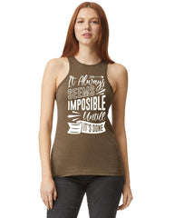 Custom Printed Ladies' CVC Racerback Tank - Lee's Treasure Chest 