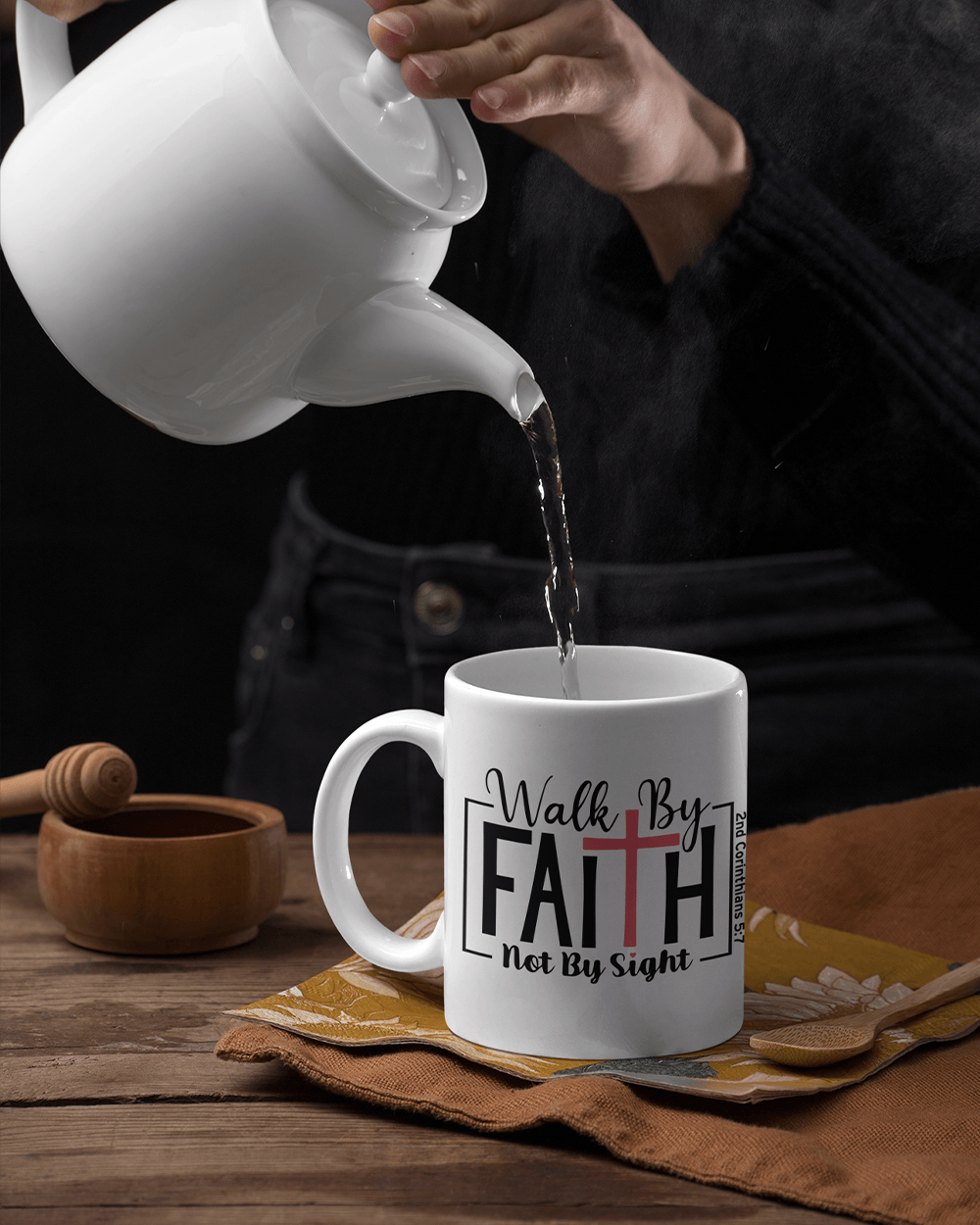 Walk By Faith Coffee Mug - Lee's Treasure Chest 