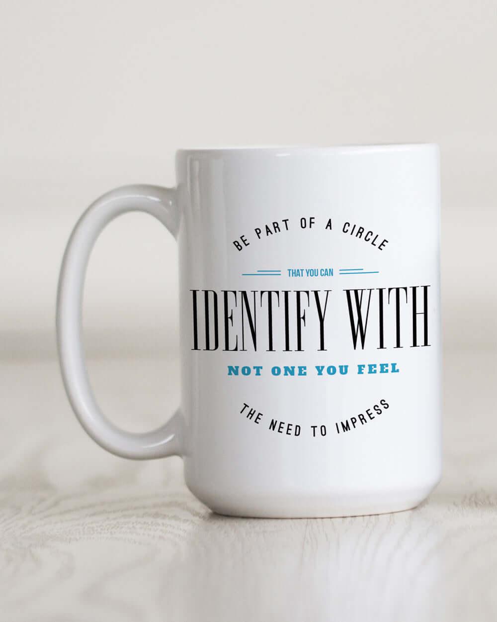 Custom printed 11oz. mug with inspiring message