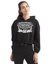 Load image into Gallery viewer, Custom Printed Cropped Oversized Hoodie - Lee&#39;s Treasure Chest 
