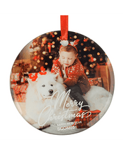 Load image into Gallery viewer, Custom Printed Glass Ornament - Lee&#39;s Treasure Chest 