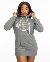 Load image into Gallery viewer, If Your Vision Doesn&#39;t Scare You Hooded Pullover Dress - Lee&#39;s Treasure Chest 